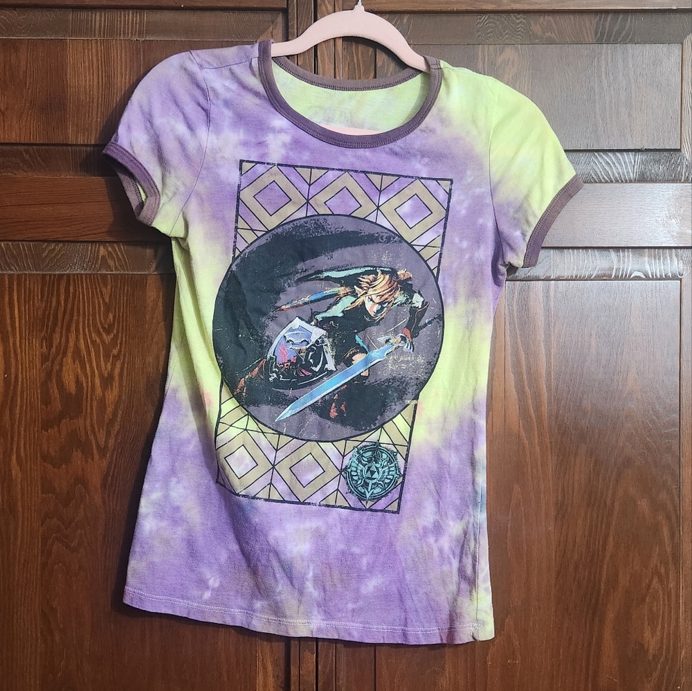 Upcycled tie dye Link tee shirt